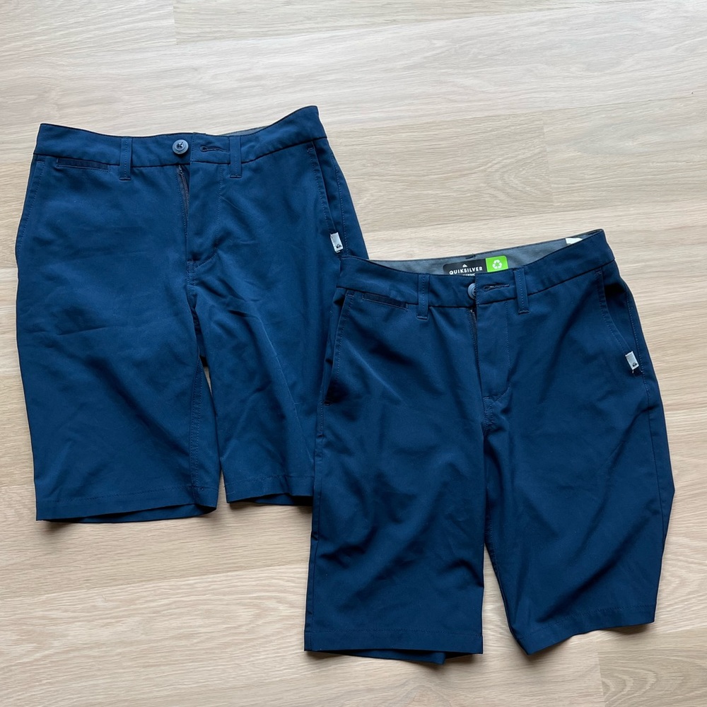 (2) School Uniform Quiksilver Amphibian Shorts with Stretch